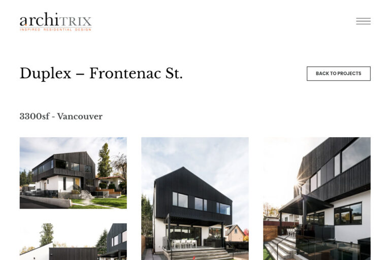 architrix project details page